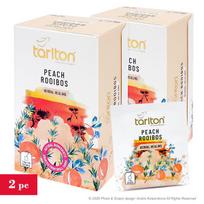 Žolelių arbata Persikas Rooibos, maišeliuose (folijos konvertuose), Tarlton, 2x(1,5g x 20vnt.)