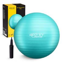 Gimnastikos kamuolys 4FIZJO, 55 cm, mėtų, fitness kamuolys, pripučiamas kamuolys, balansui, treniruotėms, pratimams