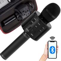 Belaidis karaoke mikrofonas su dėklu Rivex M58, Juoda