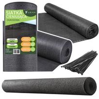 Pilkas užtamsinantis maskuojantis tinklas tvorai 1.5 x 25 m