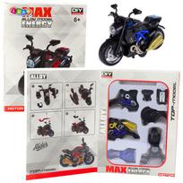 Motociklo modelis 1:14 mėlynas