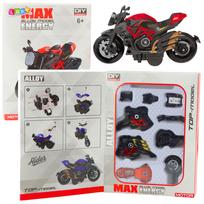 Motociklo modelis 1:14 juodas ir raudonas