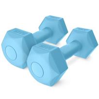 Hanteliai, svarmenys 4FIZJO, 2 x 0,5 kg, bituminiai hanteliai, fitness hanteliai, rankų svoriai, treniruotėms, pratimams