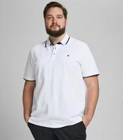 JACK & JONES vyriški polo marškinėliai 12143859*03 12143859*02, baltas