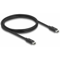 Delock Thunderbolt 4 kabelis 40Gbps PD 3.1 240 W 1 m Black | 81249 | 4043619812493