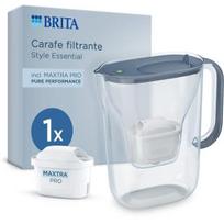 Vandens aparatas Filtruojanti karafa BRITA - Style Essential Mėlyna mineralinė - Talpa 2,4L, iš jų 1,4L filtruoto vandens - 1 Maxtra Pro Pure performance filtras