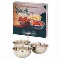 Užkandžių dubenėlių rinkinys su laikikliu „Snack Bowl“