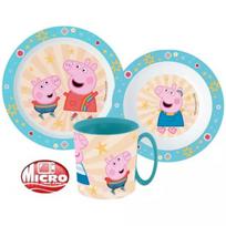Peppa Pig vaikiškų indų rinkinys, 3 dalys
