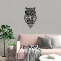 Dekoratyvinis metalinis sienų priedas Owl