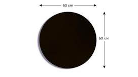 Apvali berėmė magnetinė lenta Kolo, juoda, 60 cm