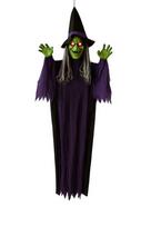 Helovino dekoracija, kabanti ragana su kalbančiomis šviečiančiomis akimis, 360 cm halloween