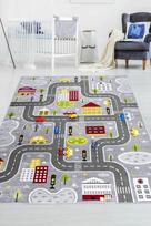 Asir kilimas Gri Trafik 140x200 cm
