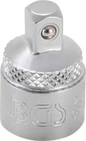 Lizdų adapteris | vidinis kvadratas 10 mm (3/8 ") - išorinis kvadratas 6,3 mm (1/4") BGS Technic-269, Unique