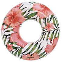 Pripučiamas plaukimo ratas Bestway Tropical, 119 cm, rožinis