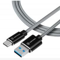 Tactical Fast Rope Kevlar USB-A to USB-C 0.3m Grey