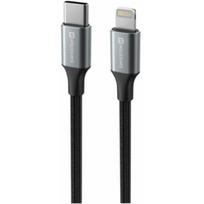 Swissten Textile II USB-C to Lightning 1.5m Black