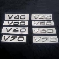 1 vnt. 3D ABS galinės bagažinės raidės, logotipas, emblema, ženklelio lipdukai V40 V50 V60 V70 V90 Priedai V40 juoda