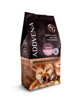 Addvena Boosted by Superfoods vidutinių ir didelių veislių jauniems šunims su žvėriena, triušiena ir jautiena, 10 kg