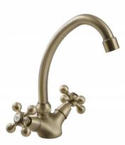 Retro antikinio žalvario virtuvės maišytuvas Stilo