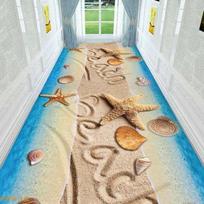 Kūrybiški 3D prieškambario kilimai Long Hotel Koridoriaus kilimėliai Svetainės miegamojo kilimai Namų praėjimo grindų kilimėlis 100cm*100cm