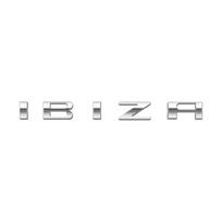1 vnt. Ibiza 6L 6J raidės emblema 3D lipdukai Lipdukas Galinės bagažinės emblema Logotipas Metaliniai priedai S/ea/t Ibiza Leon C/upra A-ltea IBIZA juoda