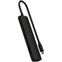 Satechi 7-w-1 USB-C Slim Multiport Adapter Ethernet (USB-C PD, 2x USB-A, HDMI 4K, Ethernet, czytnik kart micro/SD) (Black) | ST-P7SK | 810086360642