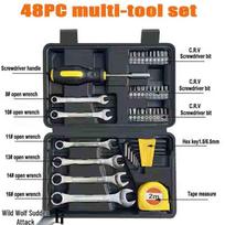 Wolf Attack Multi-function Woodworking Tool Set jt-8048 spalva
