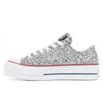 Chuck Taylor All Star Chiara Ferragni x Chuck Taylor All Star Wmns Converse Lift Ox 'Silver Red' Women's 563833C 39