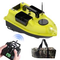 GPS žvejybos masalo valtis su 3 jauko talpykla Automatinė jauko valtis su 400–500 m nuotoliniu nuotoliu 10000mAh kamufliažas