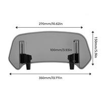 PC Plastikinis Motociklo Priekinis Stiklas Universalus Motociklo Vėjo Skydas Moto Prailginimas Priekinis Stiklas Auto Style B-Transparent