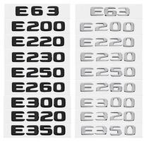Automobilio bagažinės raidės Logotipo emblema Lipdukai E200 E220 E230 E250 E260 E300 E350 E400 E63 juoda