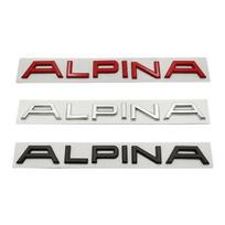 Automobilio lipdukas 3D metalinis chromas ALPINA emblemos ženklelio lipdukai, skirti E46 E39 E60 E90 E36 E53 E30 E34 F10 F30 juoda