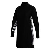 Adidas CN SW Suknelė Golfo Stovintis Apykaklė Sportinė Šilta Ilgomis Rankovėmis Suknelė Moteriška suknelė Juoda FS6368 XS