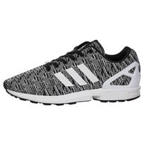 Adidas Originals ZX Flu Fabric trinčiai atsparūs, kvėpuojantys, žemapadžiai bėgimo bateliai vyrams, juodi ir balti, BB2166() 43⅓