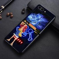 Anime One P-Pieces Luffy dėklas Samsung Galaxy Flip7 FE Flip3 Flip6 Flip4 Z Flip 7 6 5 4 3 Flip5 nugarėlės telefono dangtelis Funda Galaxy Z Flip6