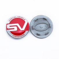 [SV Ratlankių Dangteliai] Range Rover 4 vnt. 62 mm Automobilio Ratlankių Centriniai Dangteliai Su SV SVR Emblema LOGOTIPU Ratlankio Stebulės Dangtelio Ženklelis Evoque Discovery Silver Blak-4pcs