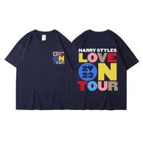 2026 Harry Styles Love on Tour Marškinėliai trumpomis rankovėmis Vasariniai medvilniniai vyriški Marškinėliai trumpomis rankovėmis Y2K Hiphop Gatvės Laisvalaikio Mados Drabužiai S