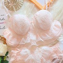 Girls Sweat Lace Bras Cute Push Up Bras Wireless Fashion Women's Underwear Brassiere Pink White Bras 38/85AB white