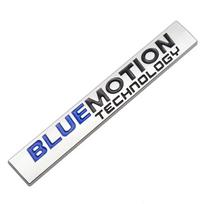 3D metalinis Bluemotion galinės bagažinės logotipas automobilio sparno ženklelio emblemos lipdukų lipdukai, skirti Blue Motion Passat B8 Polo Golf 6 7 Chrome Silver