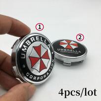 4 vnt./stal. UMBRELLA CORPORATION emblema 60 mm automobilio rato centrinės stebulės dangteliai ženklelio priedai modifikuoti automobilio rato stebulės dangtelį 1