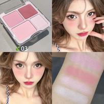 HERORANGE Blush&highlighter Palette Natural Face Brightening Contouring Palette Makeup