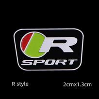 3D Raise SR Sport Logo Automobilio vairo emblemos ženklelio lipdukų lipdukai, skirti XF XE XJ F-Type F-Pace E-Pace I-PACE S