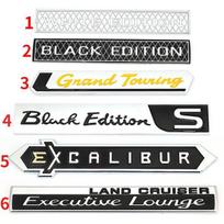 1 vnt. automobilio ženklelio lipduko emblemos lipdukas, skirtas Land Cruiser Executive Lounge White Black Edition S Excalibur Grand Touring GT lipdukams 5