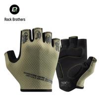 ROCKBROS puspirštės dviratininko pirštinės M
