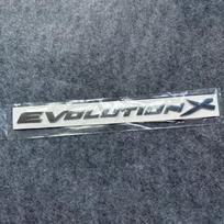 3D ABS Evolution X Raidės Plastikinė Automobilio Modifikavimo Bagažinės Emblema Ženklelis Automobilio Stiliaus Lipdukas Decal Lancer EVO Black gray