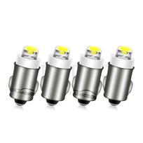 Ruiandsion BA7S prietaisų skydelio LED lemputė 12V šiltai balta prietaisams 12V 4 pieces balta