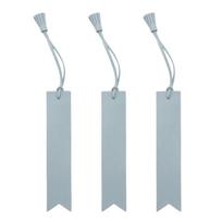 3Pieces Leather Bookmarks Book Page Markers with Tassels Reading Accessories Gifting For Book Lovers Students Readers geltona