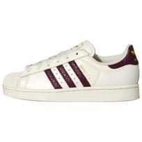 Adidas Originals Superstar 2 Skateboard Shoes Women's White Burgundy KI3570 36