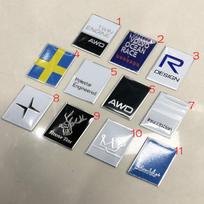Automobilio stiliaus galinės uodegos bagažinės Rdesign Polestar ženklelio emblemos lipdukas, skirtas C30 S40 S60 S80 S90 XC40 XC60 XC90 2