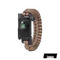 Soarer Outdoor Survival Paracord Bracelet with Fire Starter tamsiai mėlyna spalva
